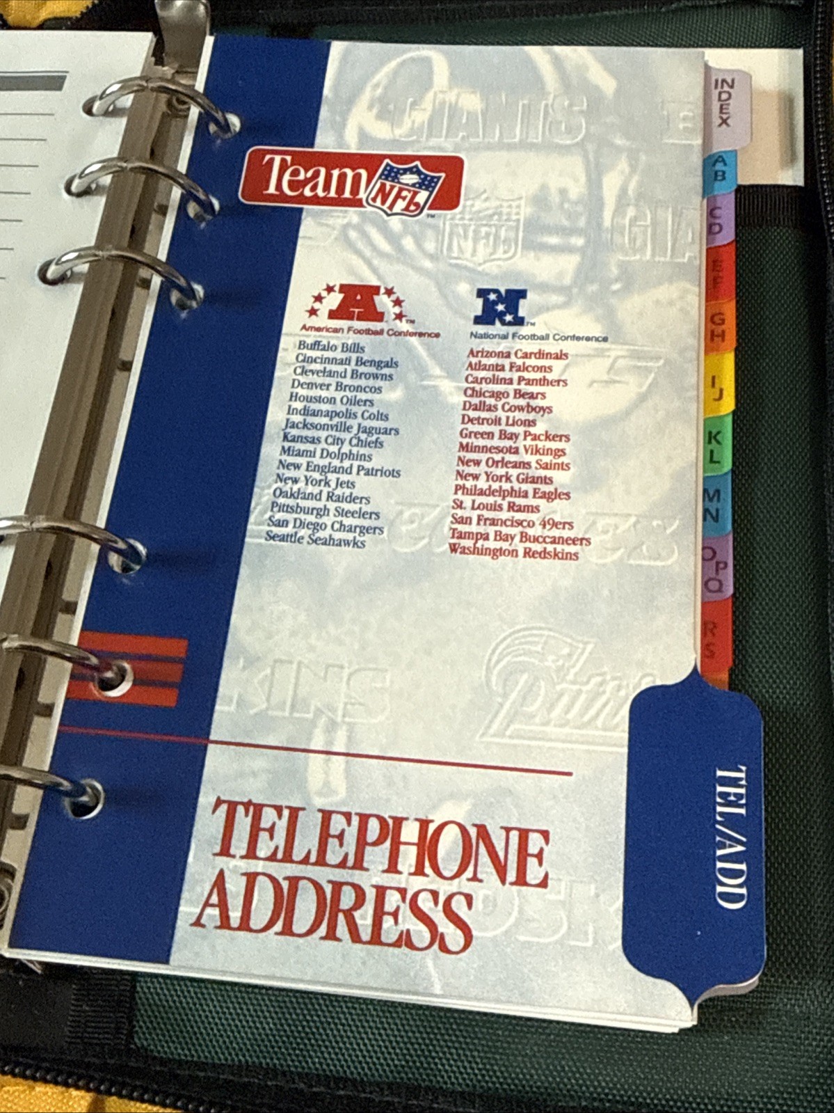 NOB VTG 1995 Mead NFL Green Bay Packers Zip Student Planner 6″ x 9″ FREE SHIPPNG
