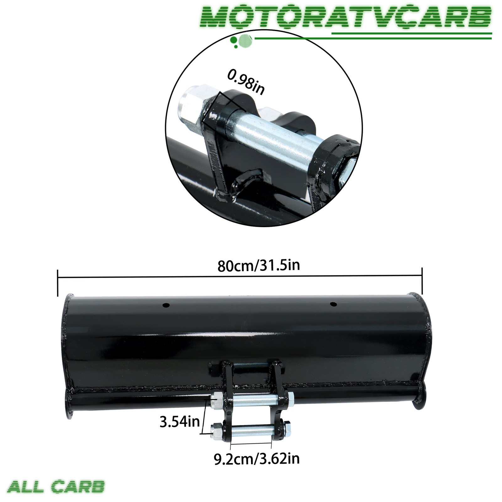 ALL-CARB For Mini Excavator 0.8 tons -1.5 tons With Pins 800mm Plain Bucket
