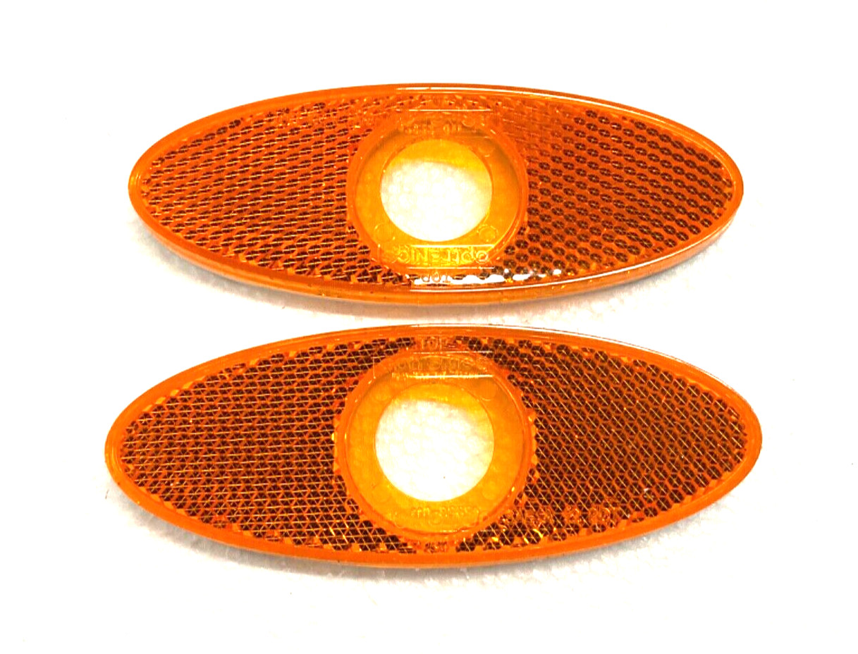 Optronics – A11AXB – OVAL REFLEX BEZ FOR MCL11/12 AMBER POLY – (PACK OF 2)