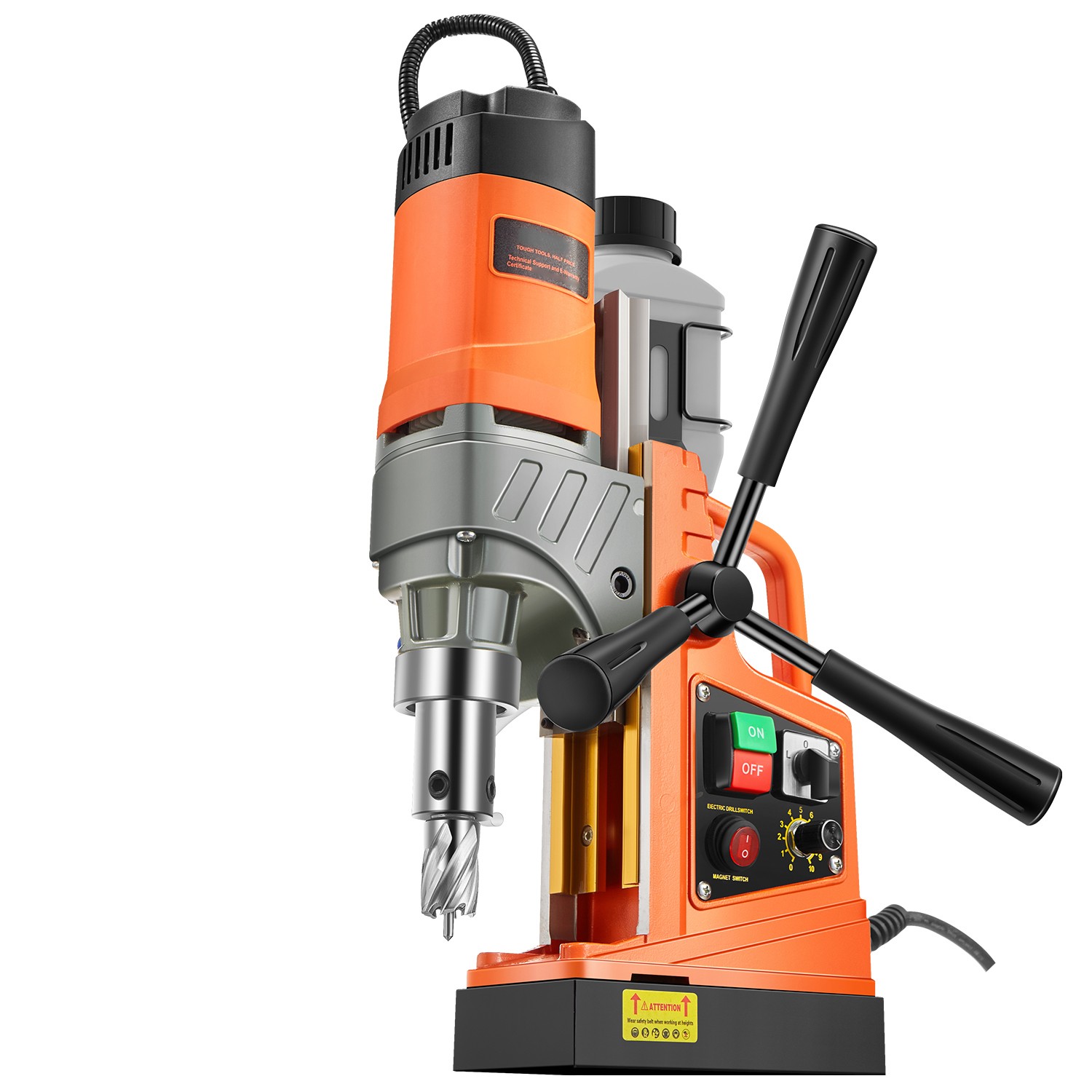 Uimoso Magnetic Drill 1450W 2810 lbf Portable Mag Drill Press 1.6 in Diameter