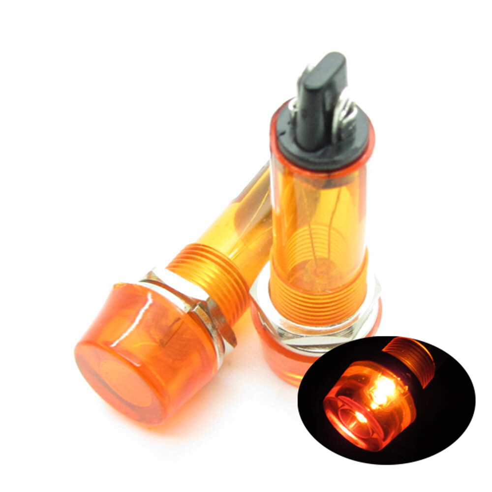 10 x Yellow AC220V 10mm Power Signal Indicator Light Neon Pilot Lamp XD10-3