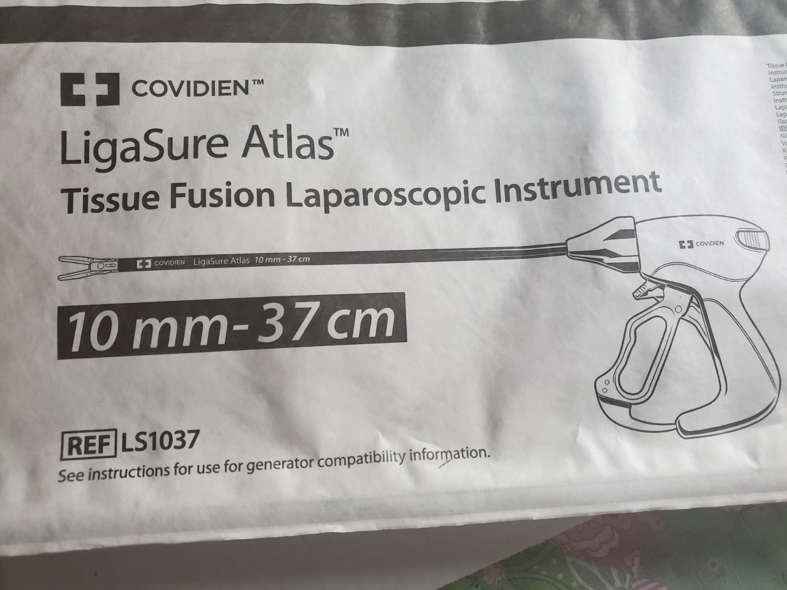 COVIDIEN Ligasure Atlas LS1037 Laparoscopic Instrument exp:2028