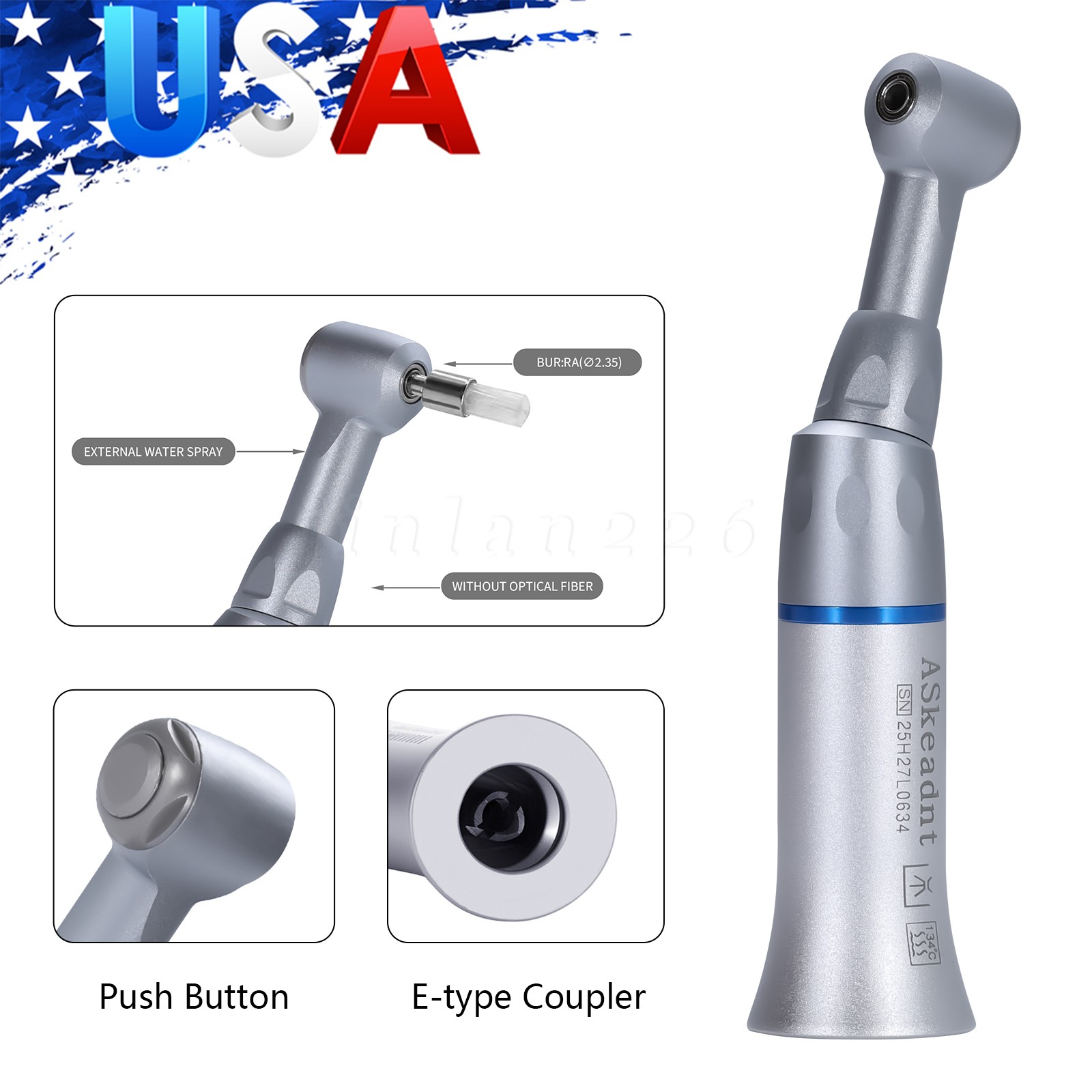 USA Dental Unit Chair Computer Controlled DC Motor +Stool Chair TJ2688-A1