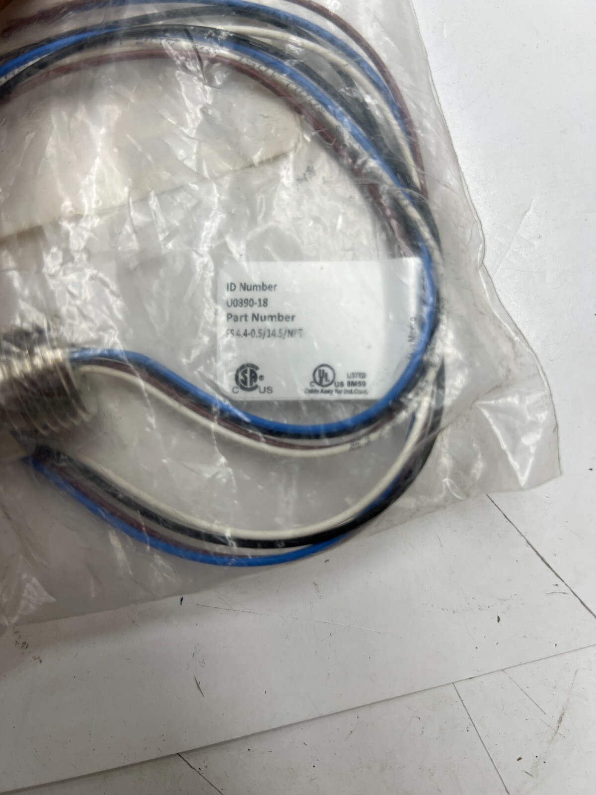 TURCK FS 4.4-0.5/14.5/NPT ID NUMBER U0890-18 Replacement Connector