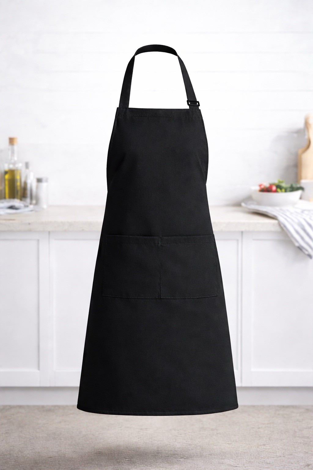 Chef Apron for Unisex, Professional Apron for Kitchen Cooking in Black & White