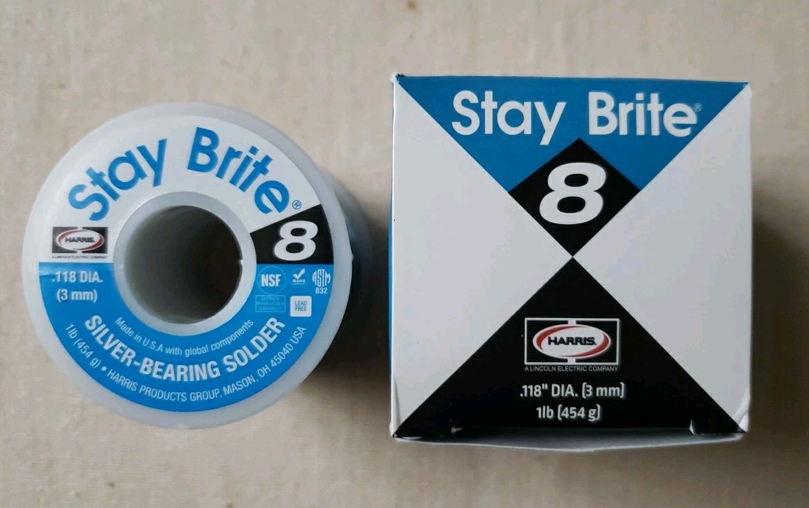 Stay-Brite #8 1/8″ x 1 Lb. Silver Solder SB861
