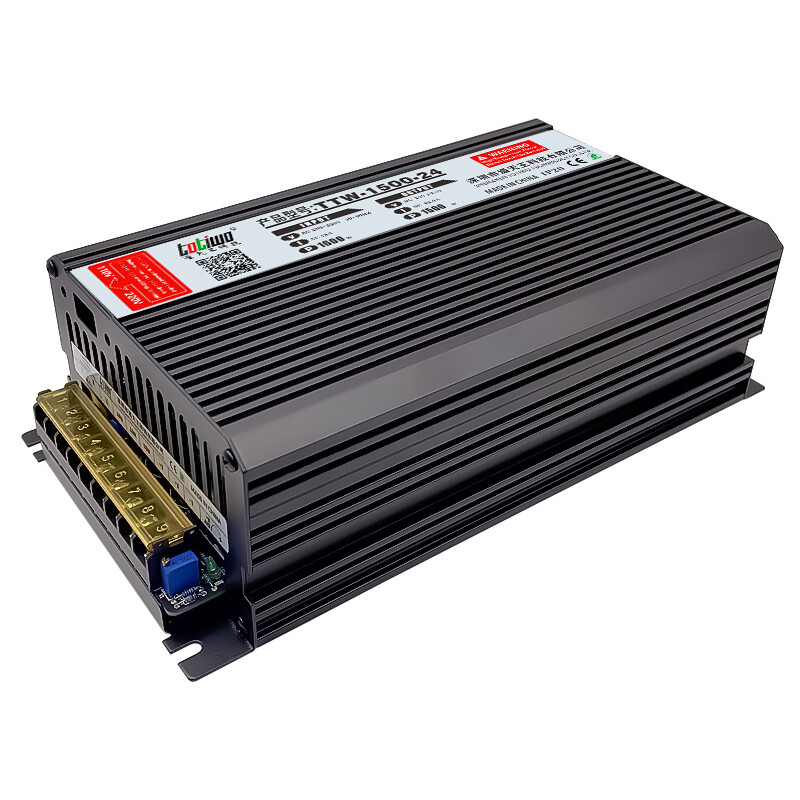 1500W DC 15/20/30/40 Volt 100/75/50/38 Amp LED SMPS Switching Power Supply Black