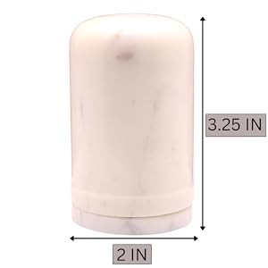White Marble Toothpick Stick Holder with Lid | Tooth pick Dispenser For Kitchen,