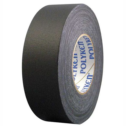 Polyken 510 Premium Gaffer Tape Black 2″ x 55 yds Matte Cloth Backing New