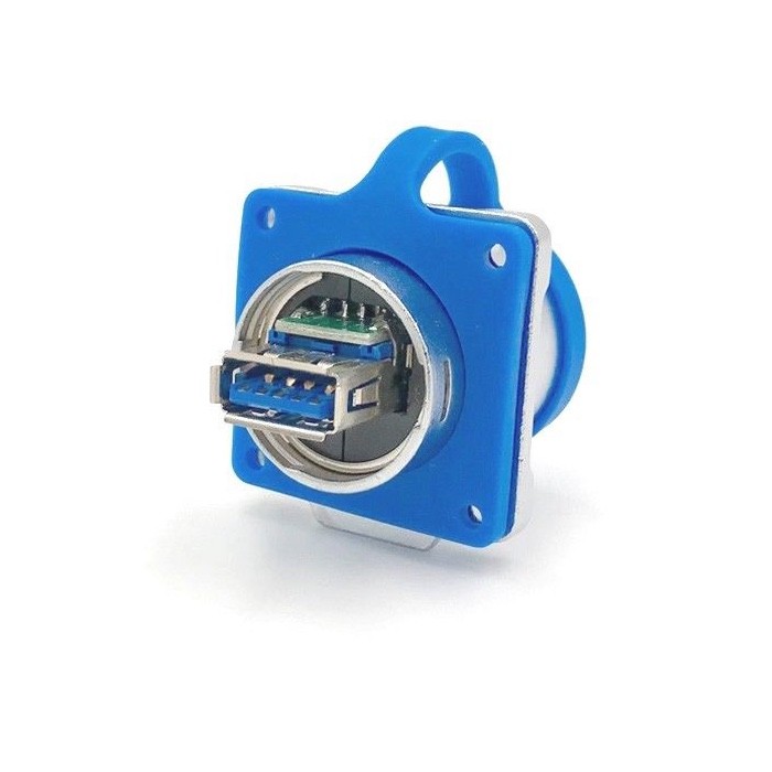 USB 3.0 Panel Mount Receptacles Connector Female Socket Waterproof IP67 Outdoor