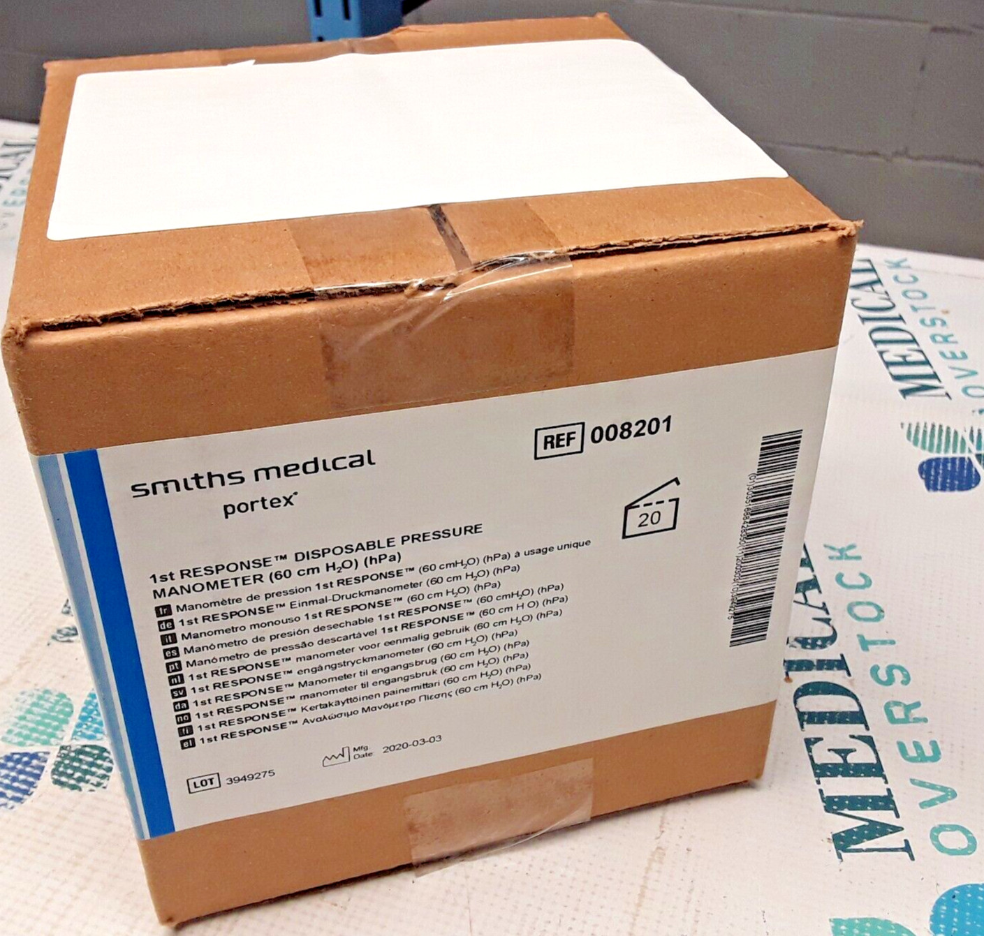 008201 SMITHS MEDICAL PORTEX – 60 cm H20 – HPA – 20/BOX – OPENED 1 FOR PIC – NEW