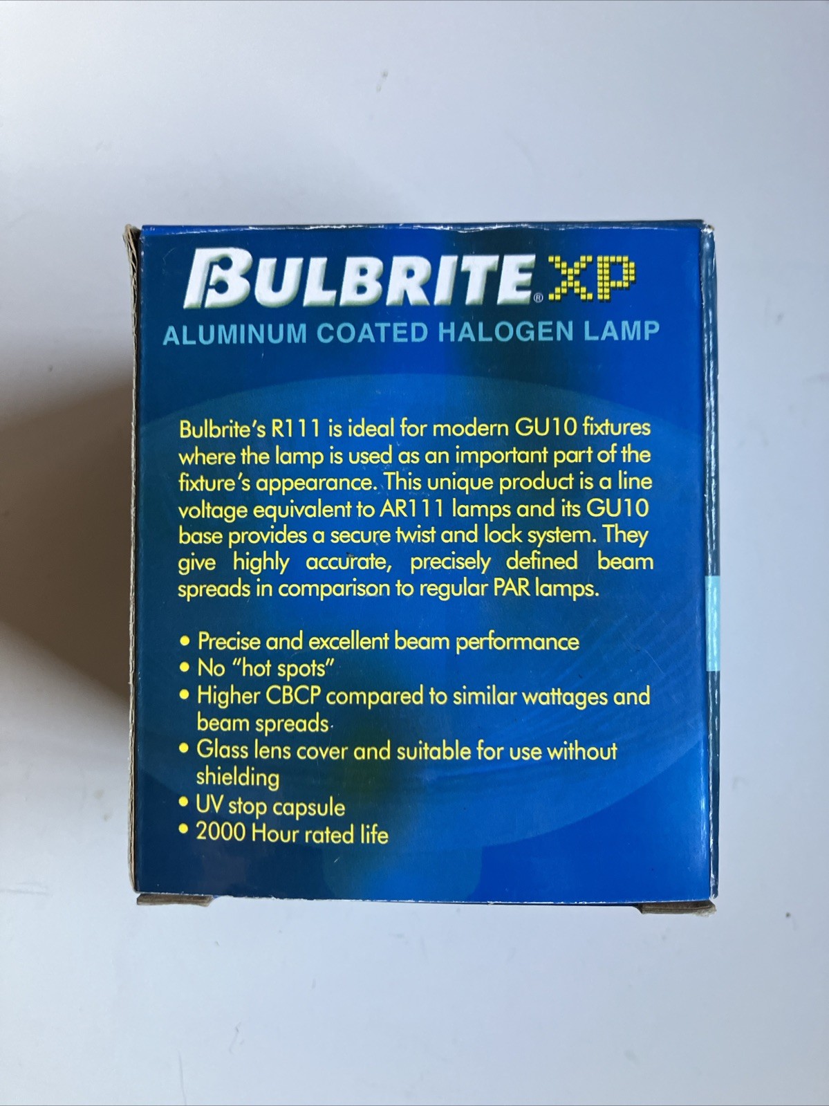 75R111GU/FL Bulbrite R111 75W GU10 Flood # 634075 Aluminum Covered Halogen NEW