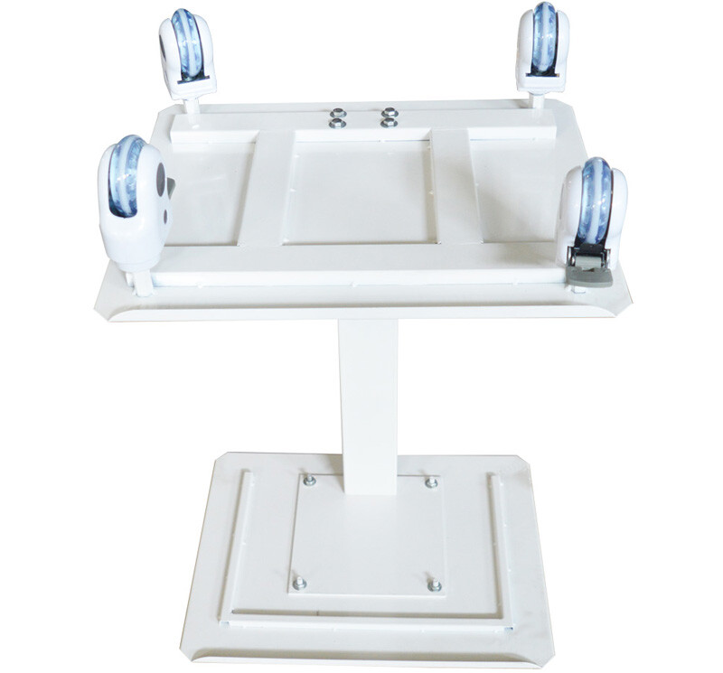 Intbuying New Dental Equipment Mobile Steel Cart Portable Assemable Double Layer
