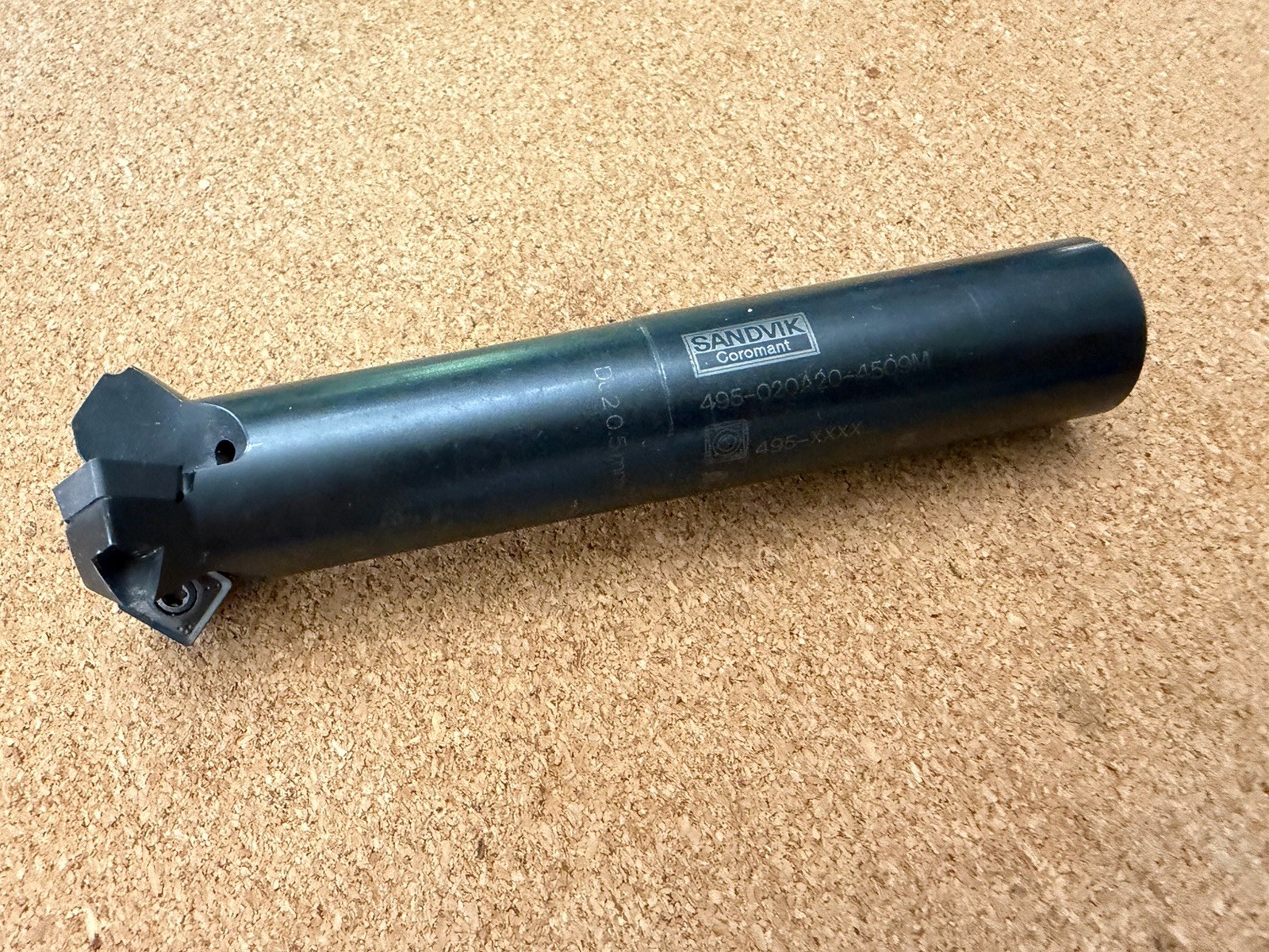 Indexable Sandvik Chamfer Mill 1.25” Diameter x 3 Flute x .787 Shank Used!!!!