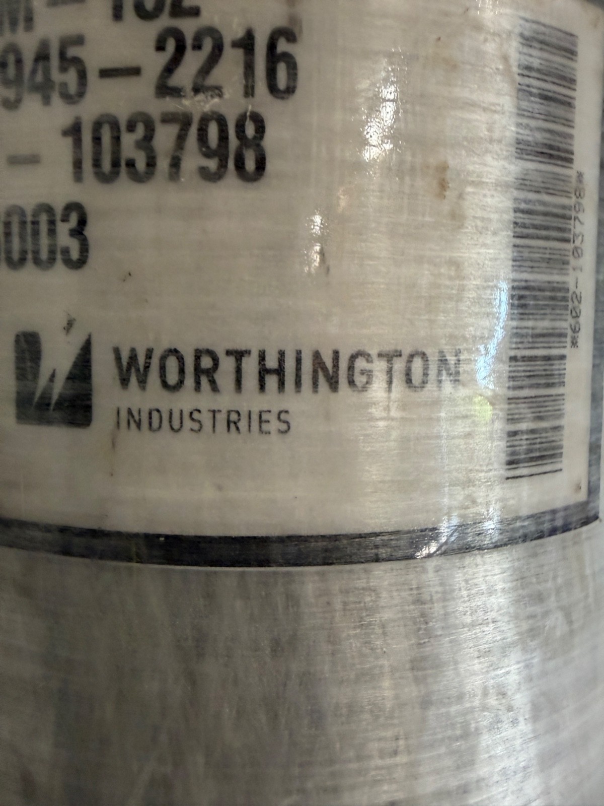 Worthington Ind TC-3CCM-152 Firefighter SCBA Cylinder Air Tank W SCOTT Valve