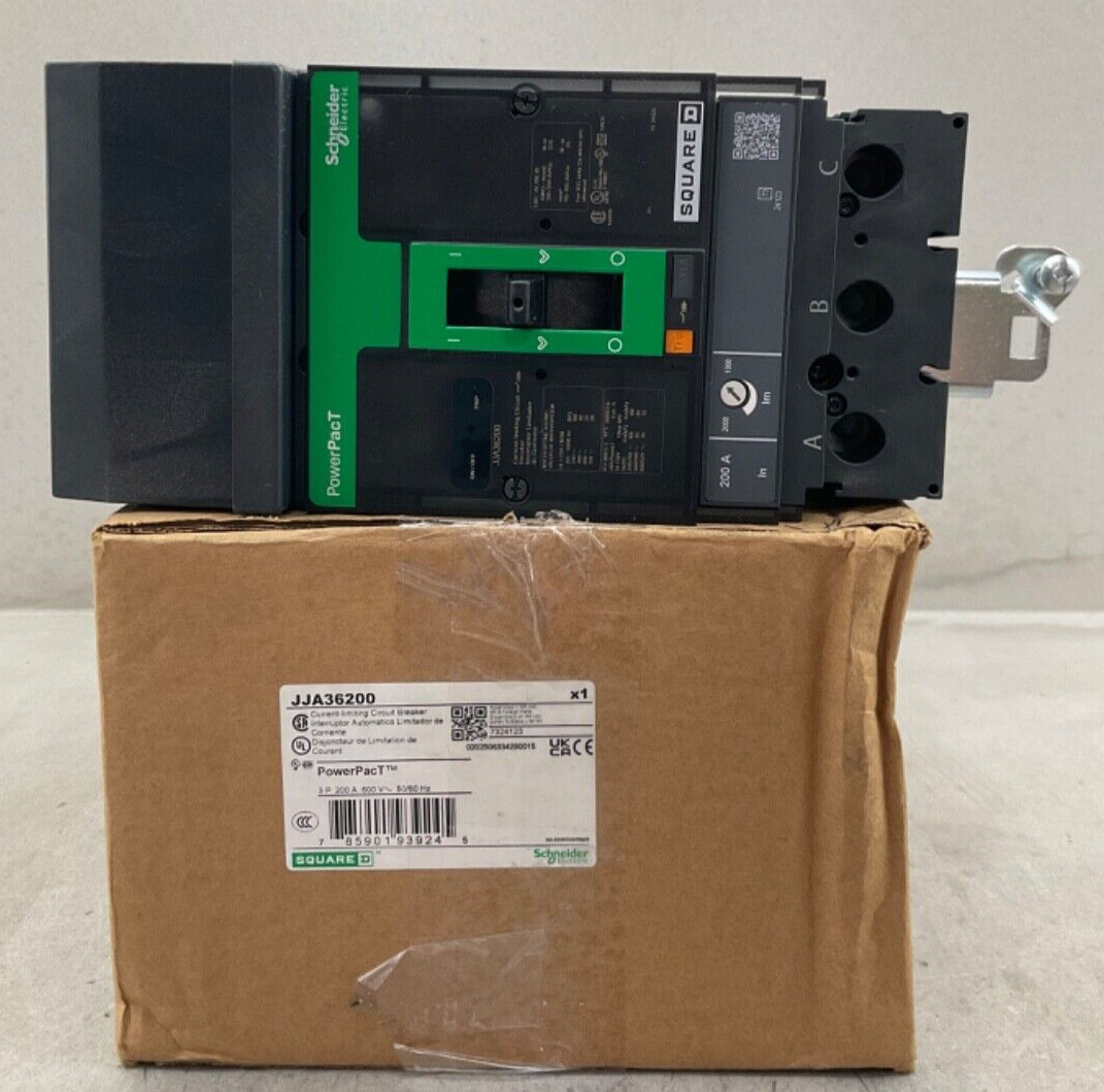 NEW SQUARE D JJA36200 I-LINE POWERPACT CIRCUIT BREAKER 200A 600V 3P 50/60Hz