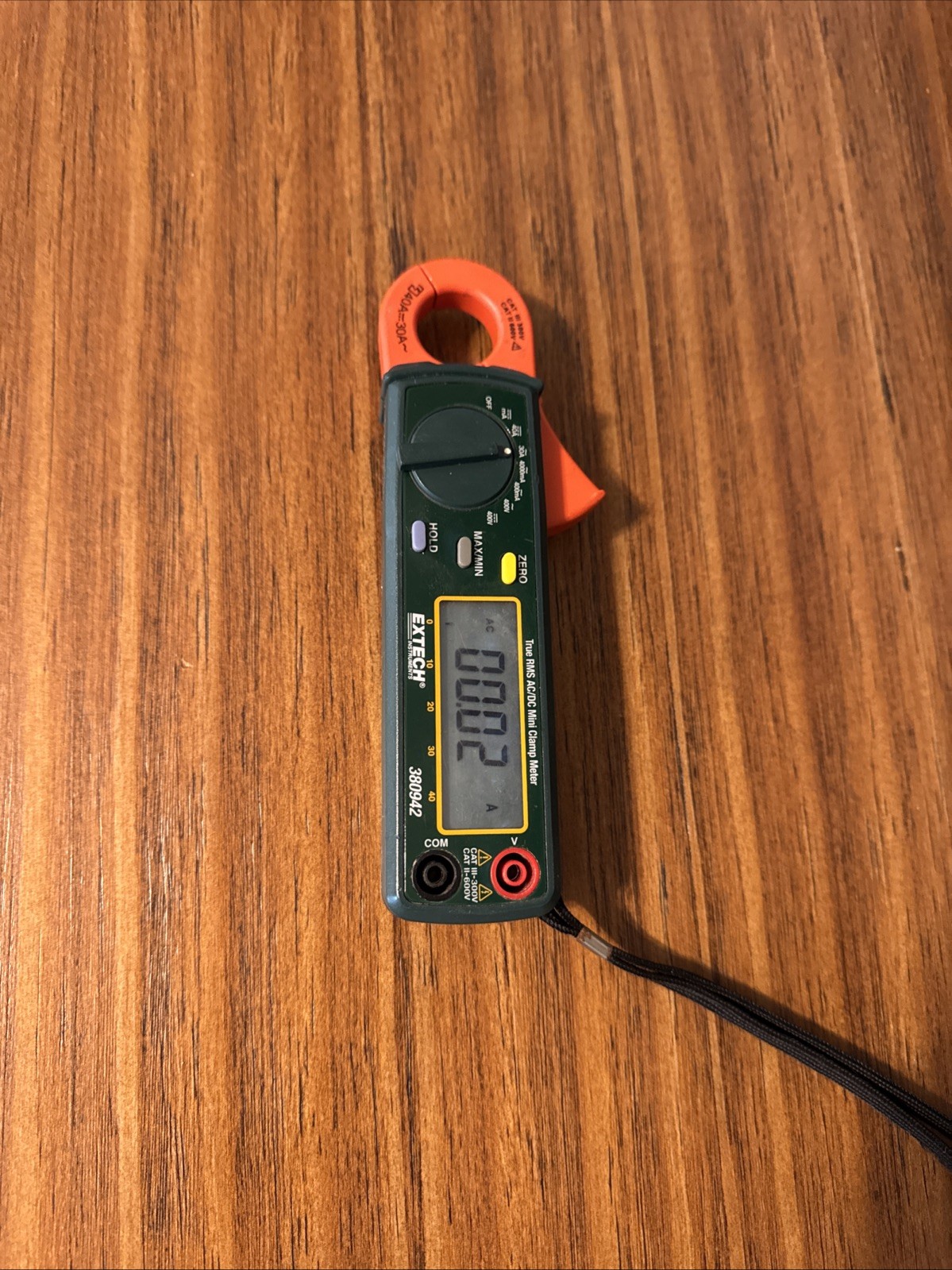 Extech 380942 TRUE RMS AC/DC Mini Clamp Meter NO LEADS