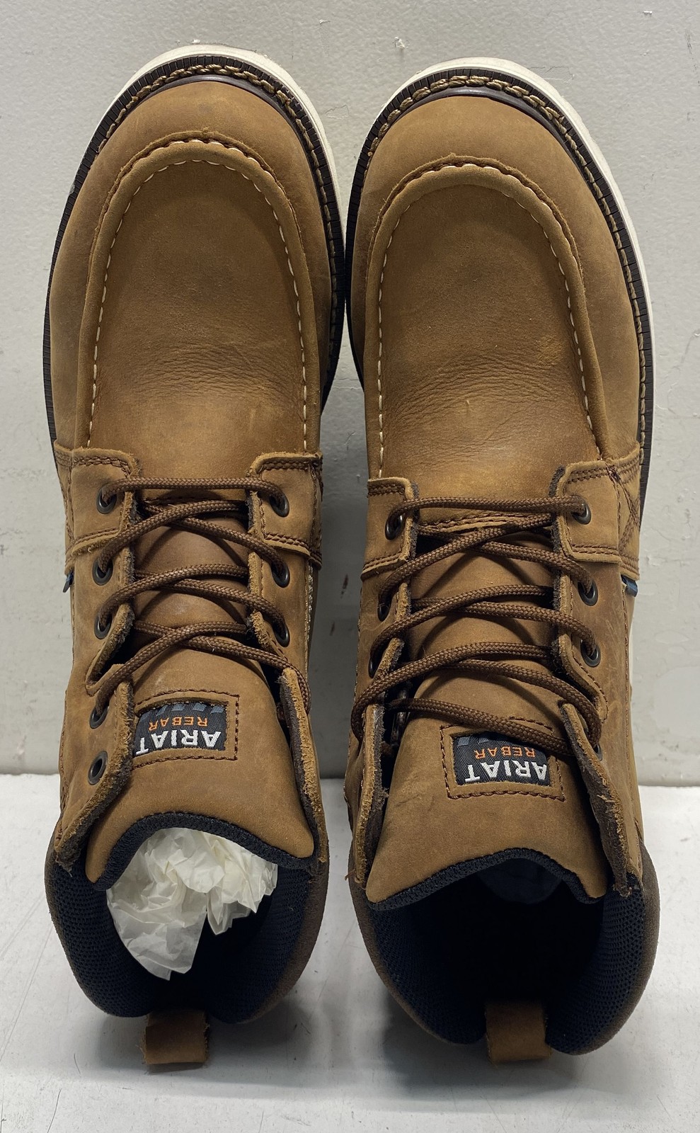 Ariat Rebar Wedge Moc Toe H2O Aged Honey Women’s Soft Toe Boots Size 10.5