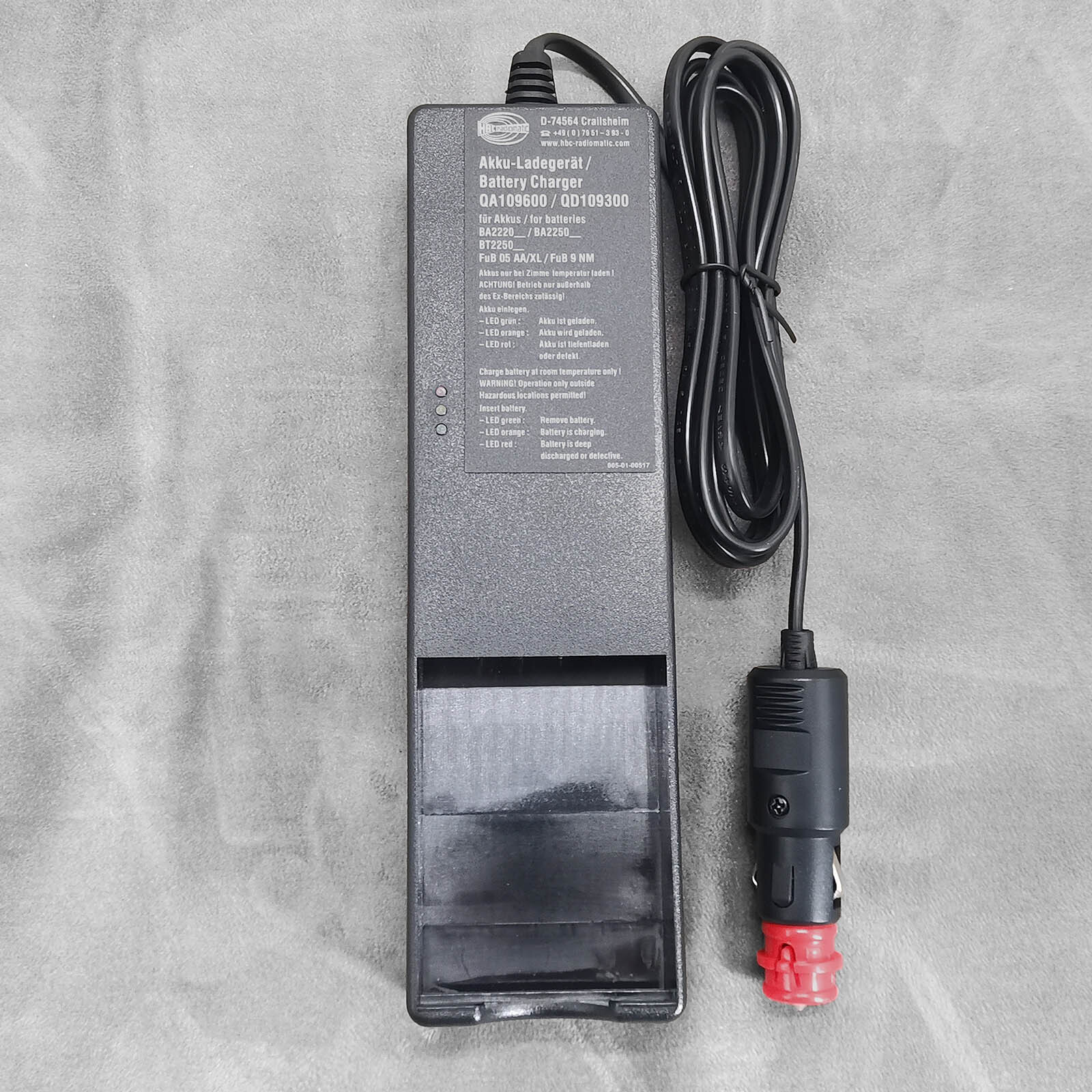 Battery Chargers for BA225030 HBC Radiomatic 220V QA109600 QD109300 #T516 YS