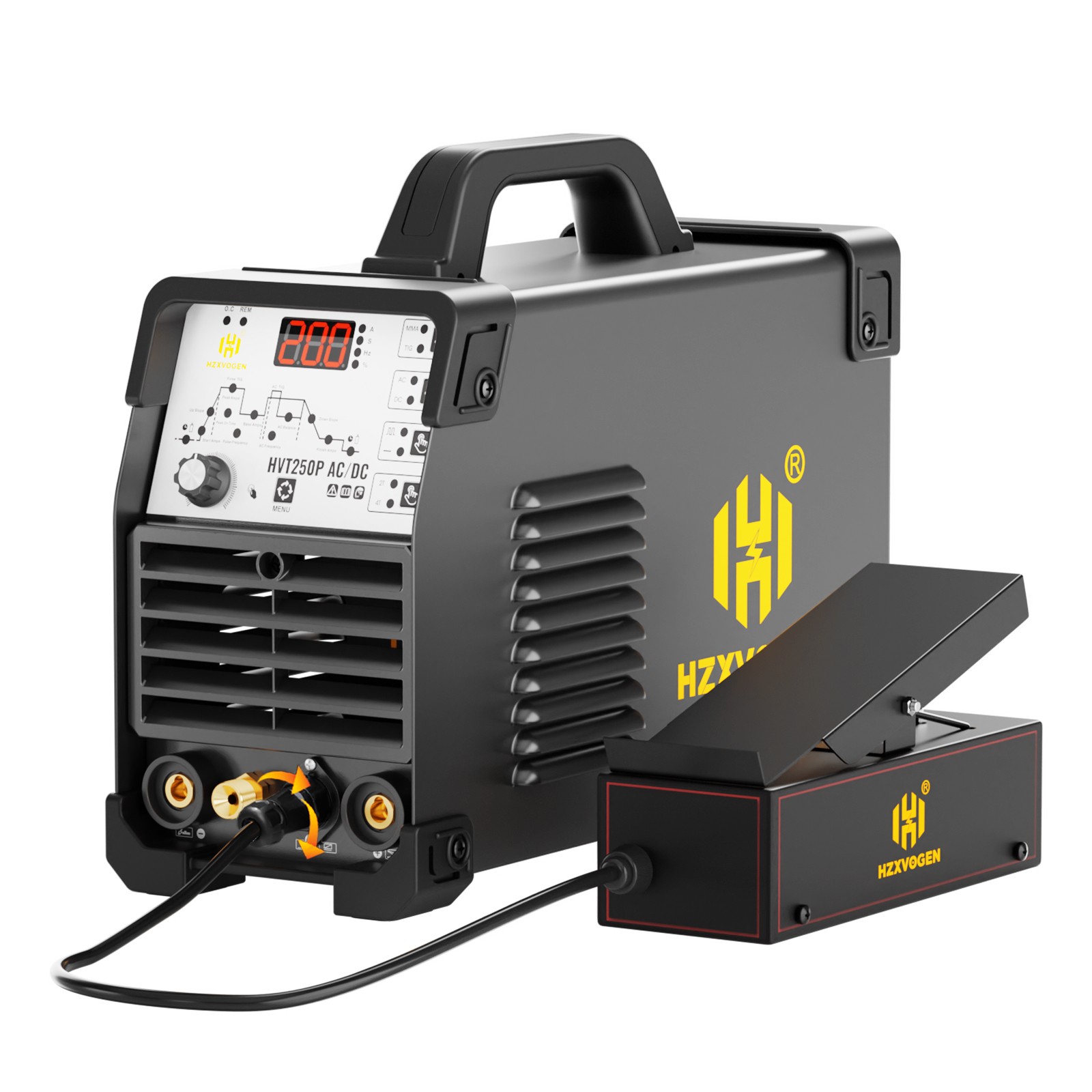 110V/220V 200A AC/DC TIG Welder HF Pulse Alu TIG ARC IGBT Welding KIT Foot Pedal