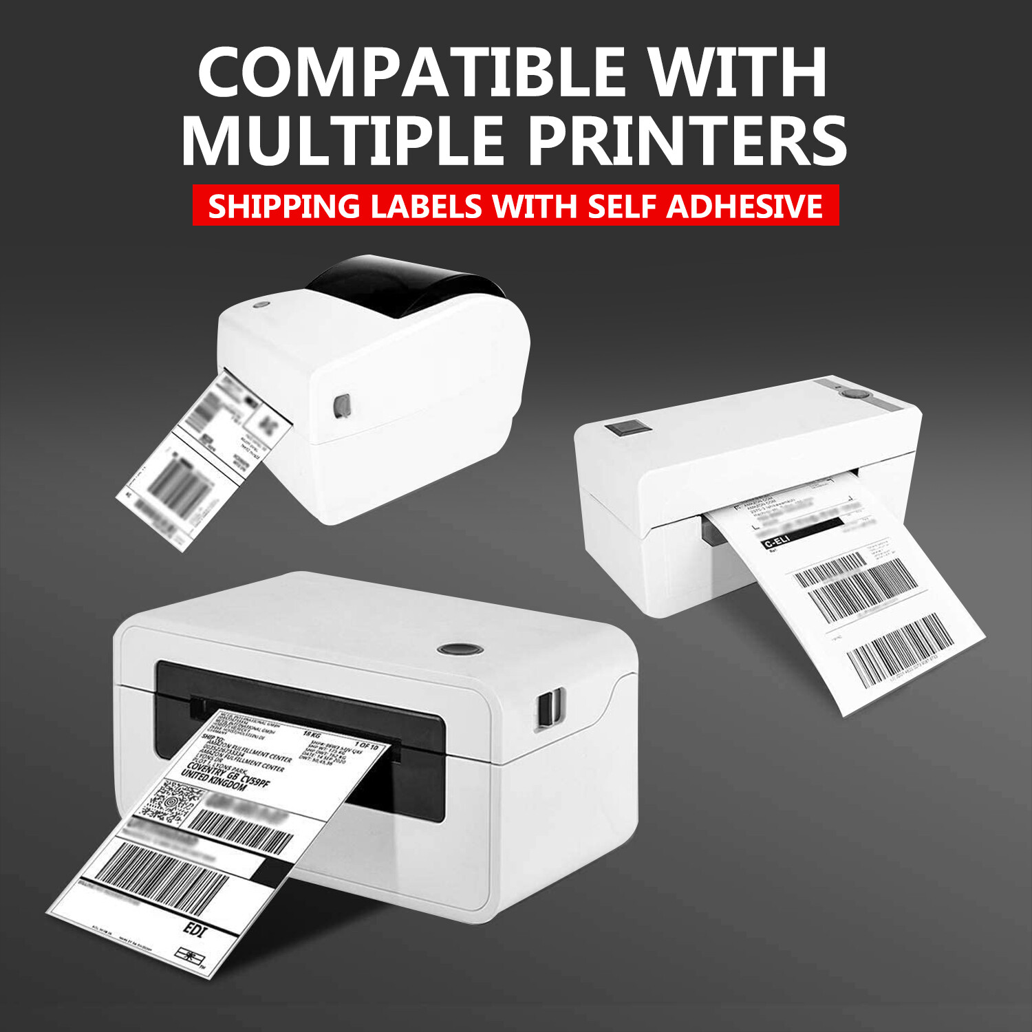 Fanfold Direct Thermal Shipping Labels 4×6 Perforated for Zebra & Rollo