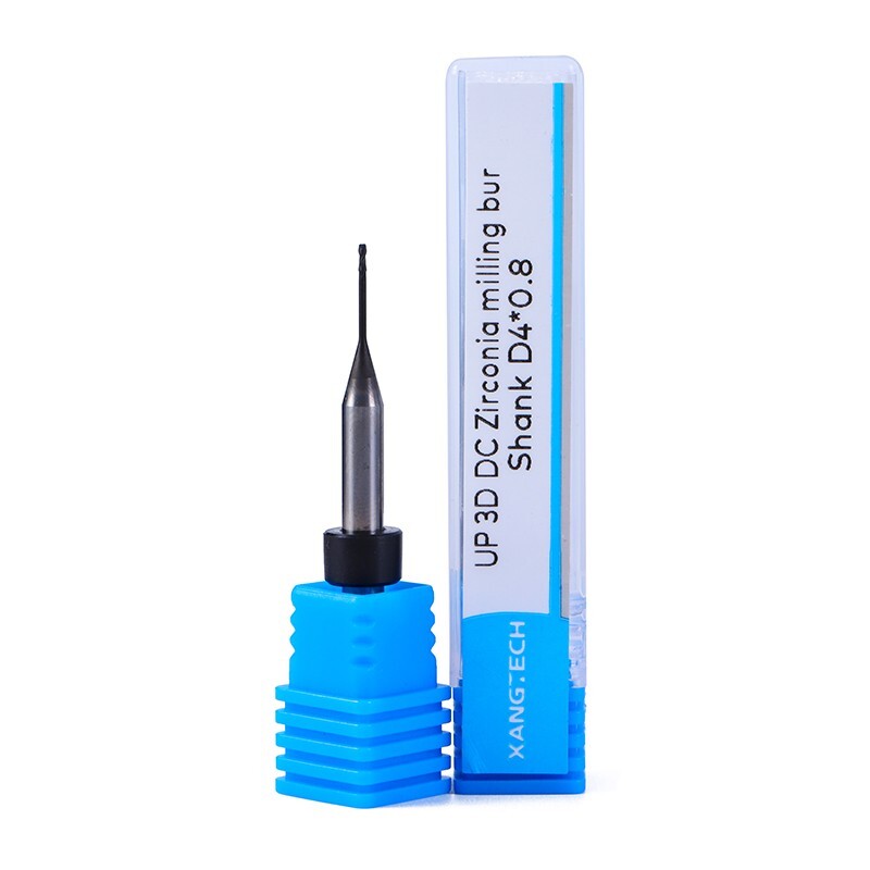 Dental UP3D Zirconia Milling Bur Cutters DC/DLC Head Diameter 0.3/0.6/1.0/2.0mm