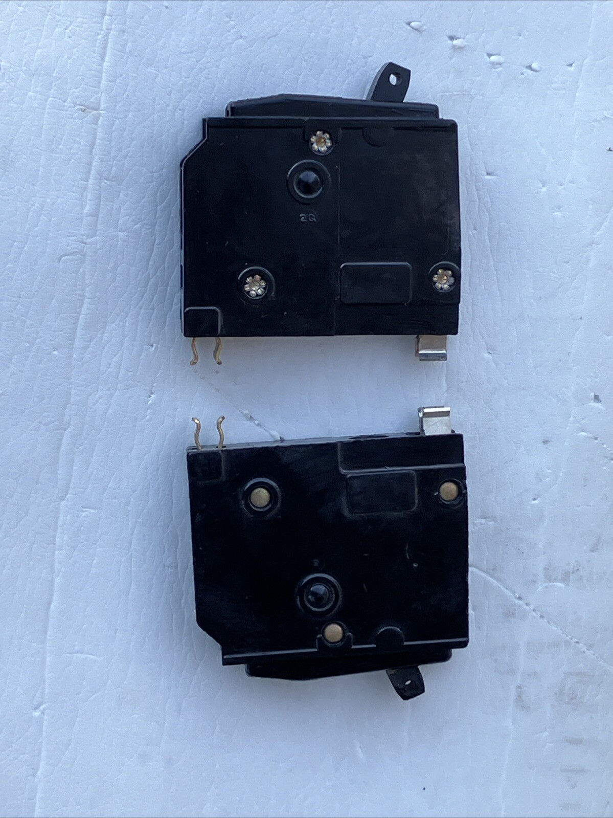 Lot of Two (2x) Square D QO120 20A 1P QO Black Face FREE SHIP!!