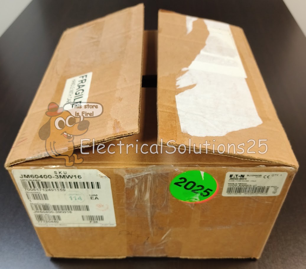 New Eaton JM60400-3MW16 400A 600V 3-Pole Class J Fuse Block – Free Shipping