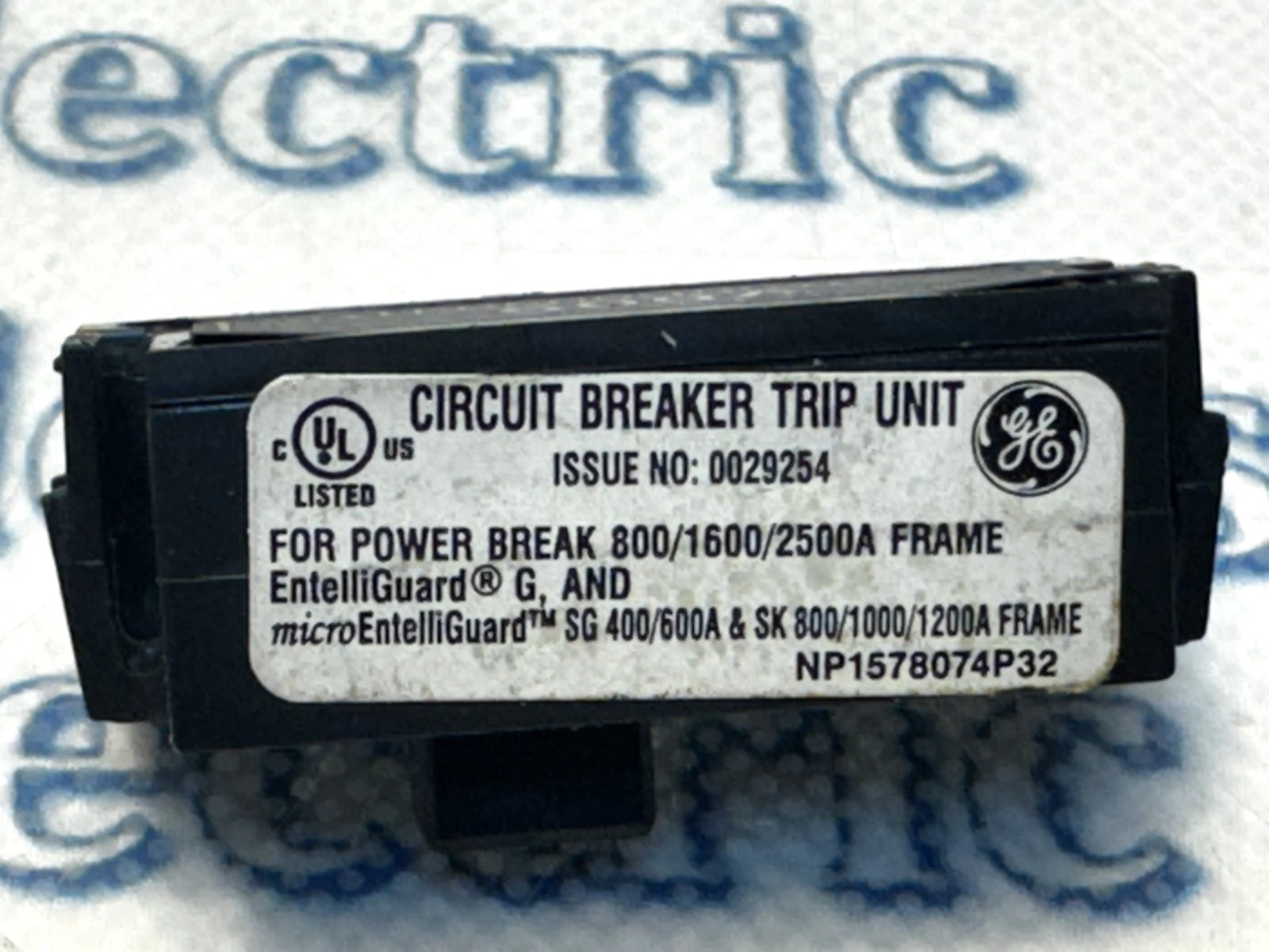GE ENTELLIGUARD GTP0600U0616 Rating Plug 600AMP (Stock # Q-080 )