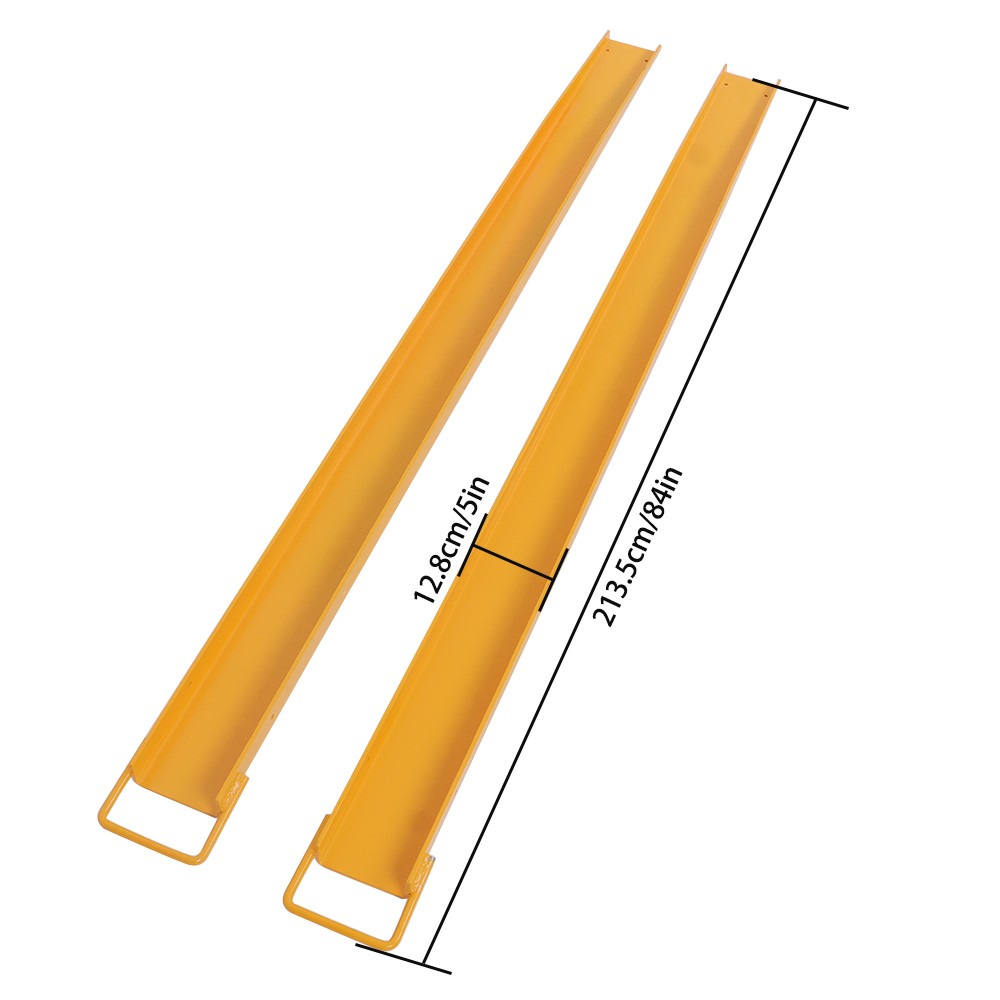Forklift Extensions 84”*4.5″ Heavy Duty Steel Pallet Fork Extensions
