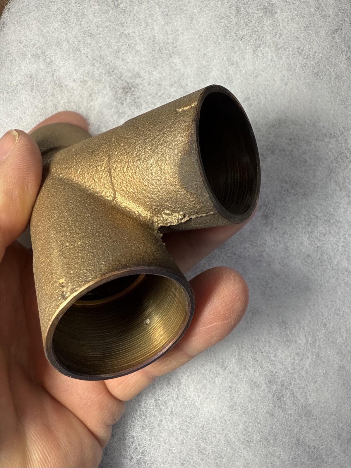 Nibco 45 Wye Cast Bronze C X C X C – 1″– #749 Lot Of 1