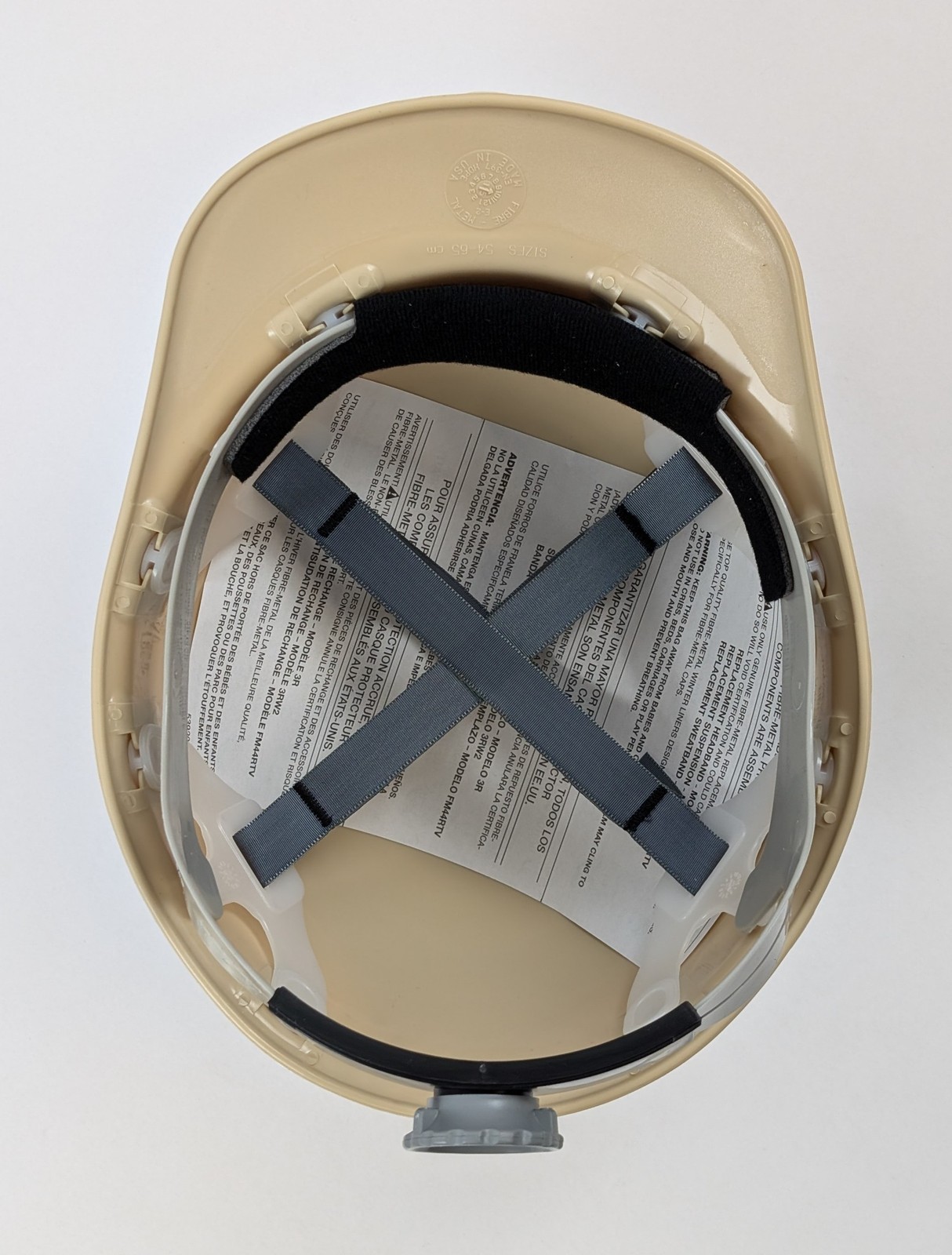 Honeywell Fibre-Metal E2RW10A000 SuperEight Ratchet Hard Hat Size 6 3/4-8 Set