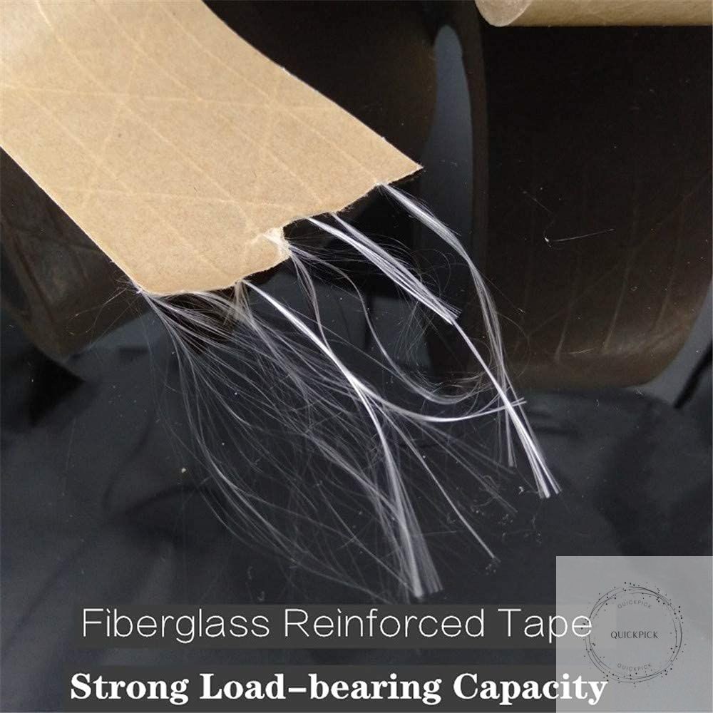 Reinforced Gummed Kraft Paper Packing Tape, Water Activated Kraft Tape, 50 yds