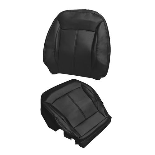 Perforated Leather Seat Covers Full Set Black Buick Lacrosse 2010-2013 Front