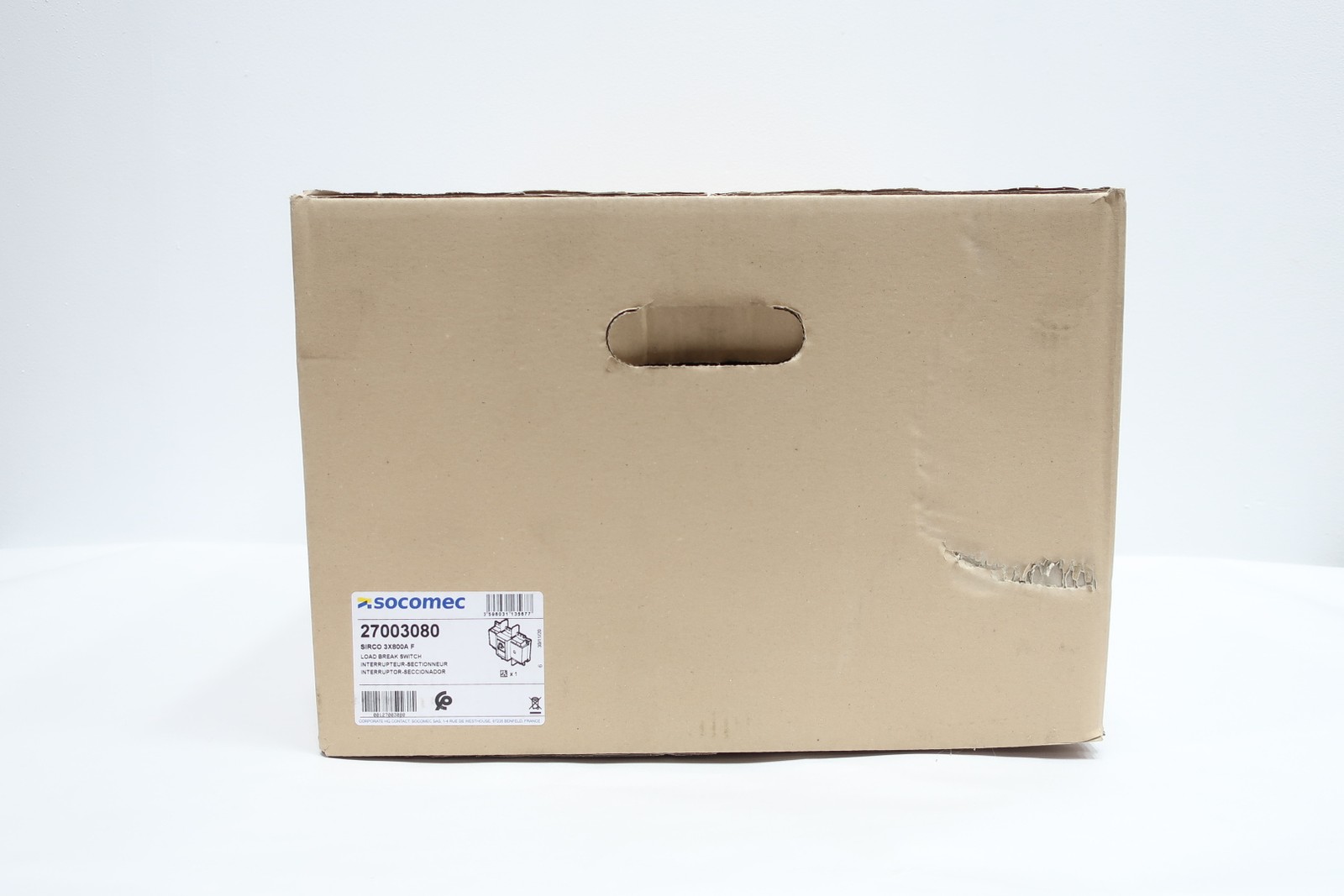 Socomec 27003080 Sirco 3x800a F Load Break Switch 800a Amp 600v-ac 3p