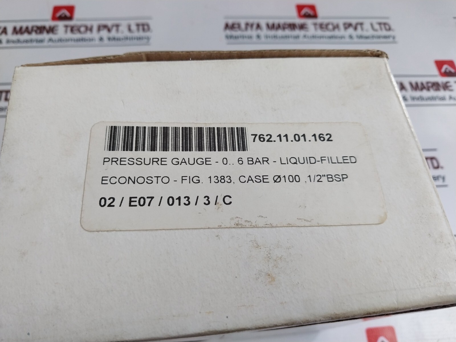 Econosto Pressure Gauges 0-6 BAR, 100mm 762.11.01.162, 1/2” PF