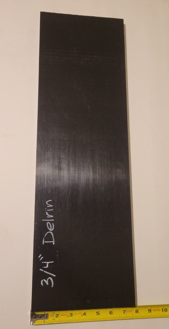 Black Delrin 3/4 x 7 1/2 x 24 (.750 x 7.500 x 24.000) INV#X-103