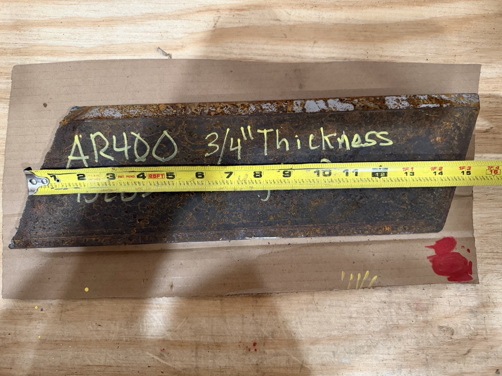 Irregular Piece of Abrasive Resistant Steel Plate – AR400 – 3/4” Thickness