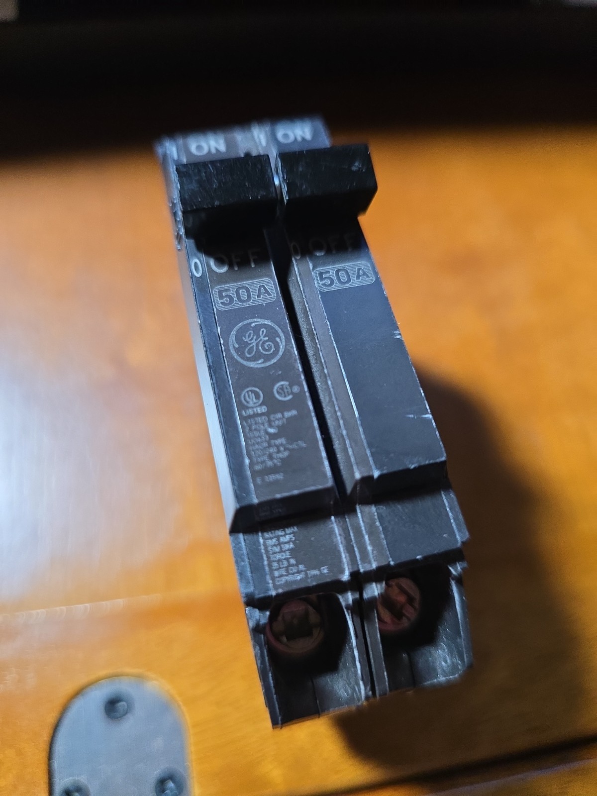 GE THQP250 50A Double-Pole Compact Circuit Breaker