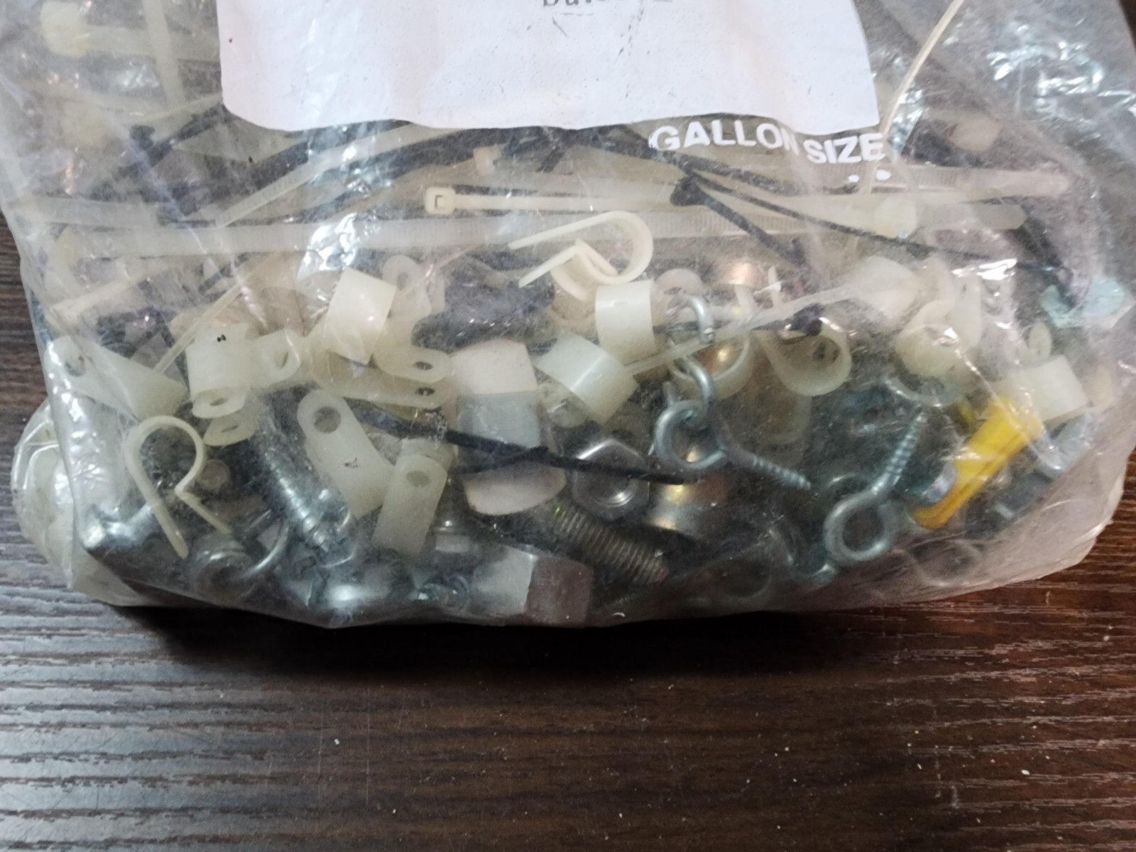 2.3 lbs. hex bolts, zip ties, nuts