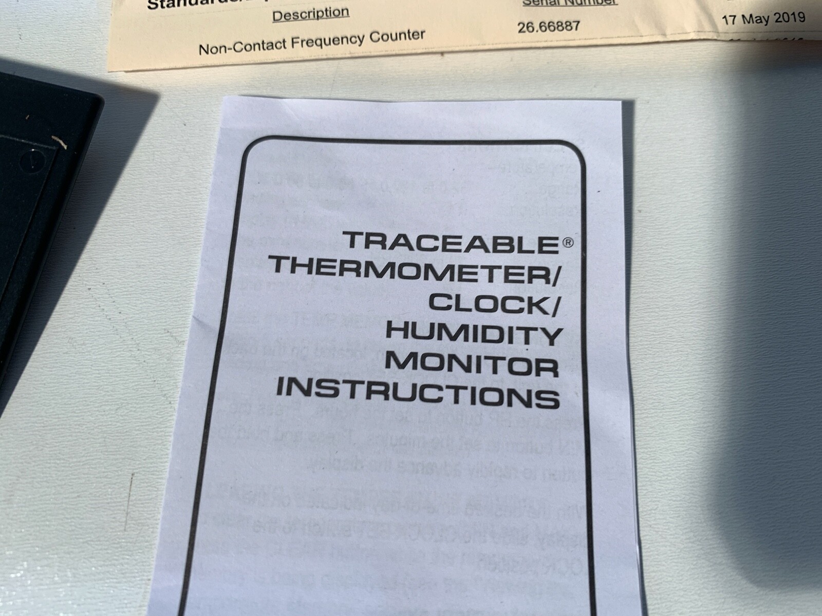 1x Traceable 4040 Thermometer Clock Humidity Monitor 32.0 to 122.0°F, NEW VWR