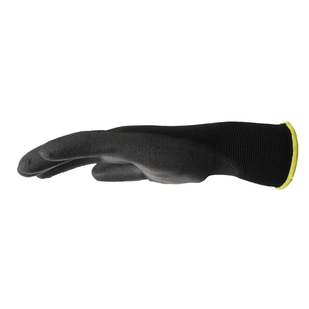 Nylon Liner PU Dipped Gripping Work Gloves, Full Fingers, Men’s Large Size,