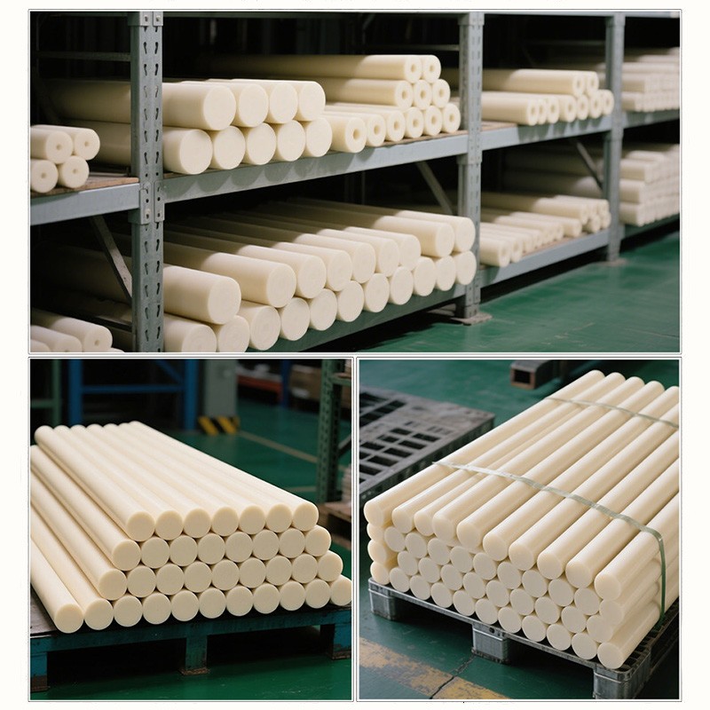 Natural PEEK Round Bar Rod High Temperature Engineering Plastic 100-500mm Length