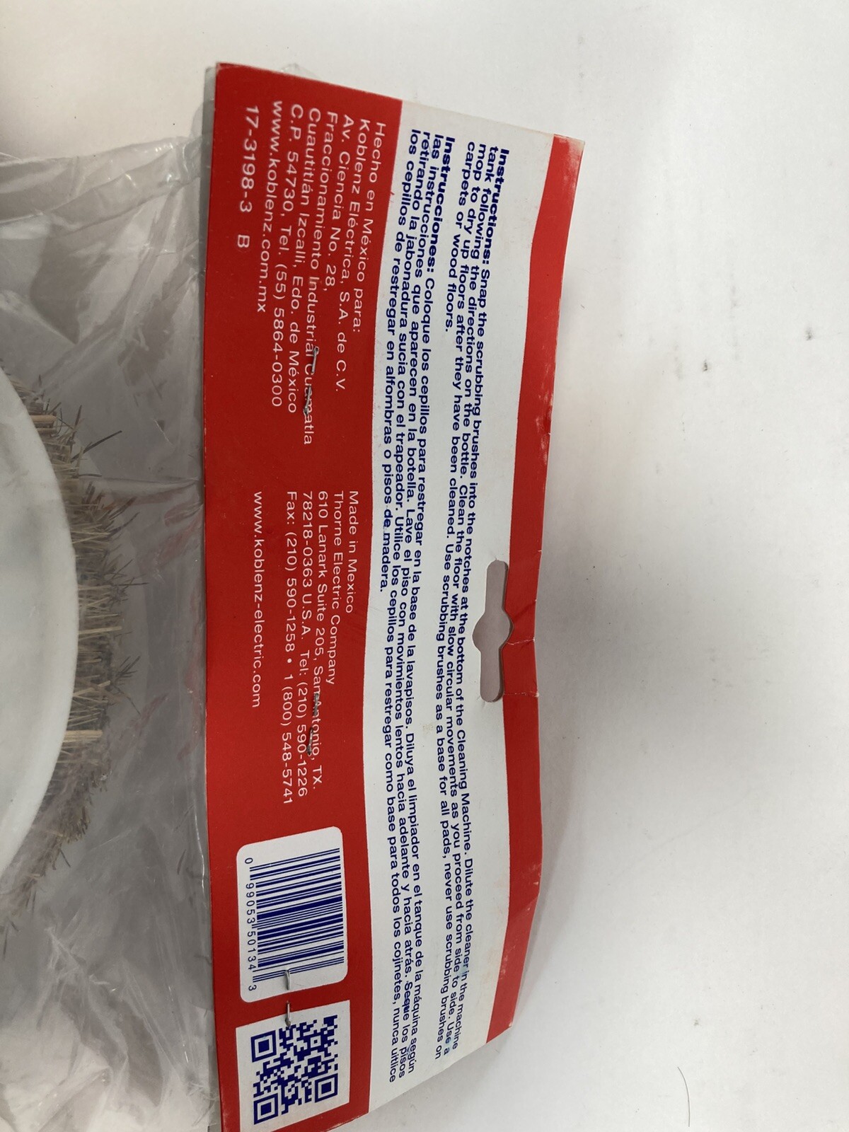 2 Pack Koblenz 6″ Replacement Tampico Bristles Scrubbing Brushes 45-0134-2