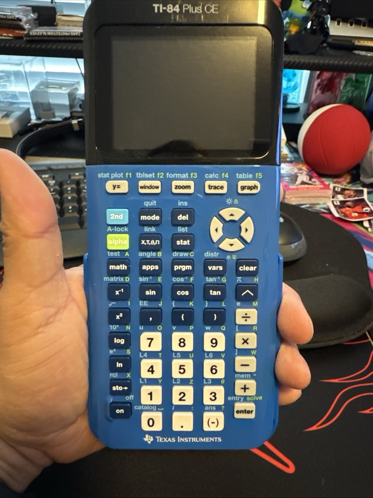 Texas Instruments TI-84 Plus CE Graphing Calculator – Blue