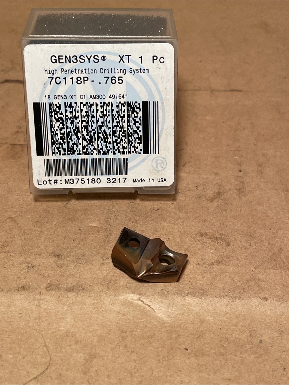 Gen3sys XT 1pc High Penetration Drilling Tip 49/64” 7C118P-.765