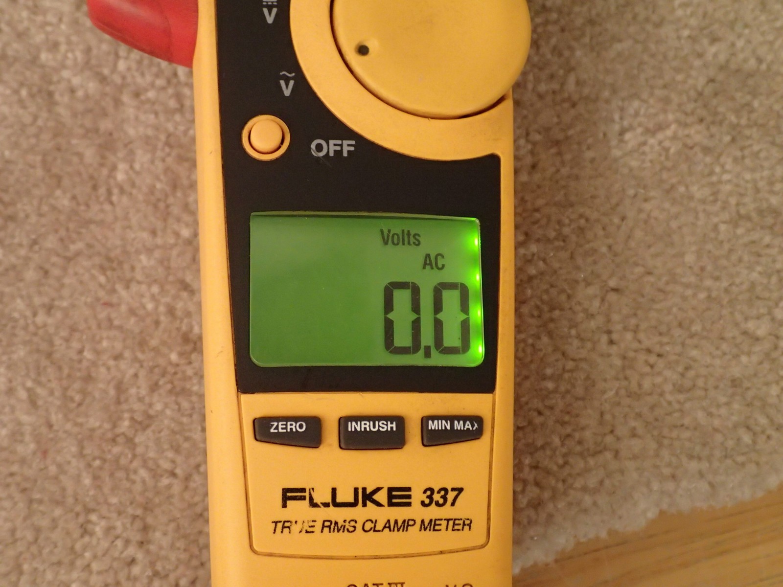 Fluke 337 True RMS Digital Clamp Meter Works but Hertz Out User Item