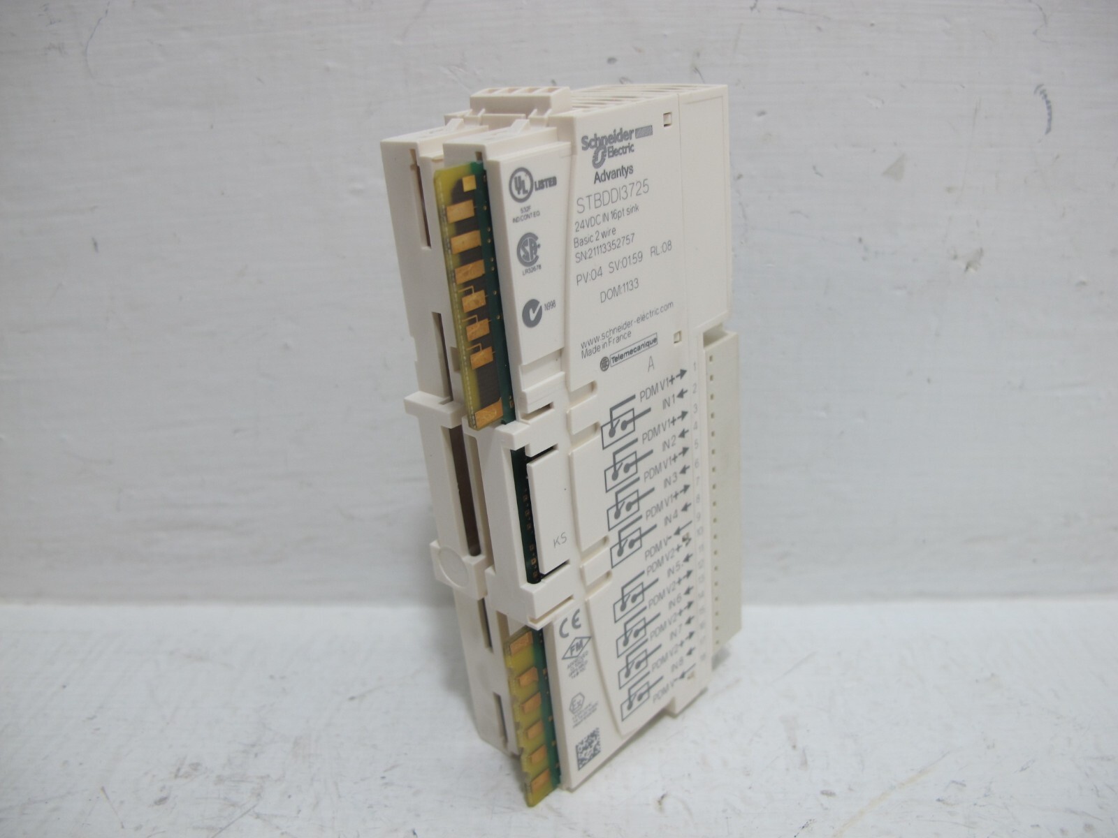Schneider Electric Advantys STBDDI3725 PLC Input Module STB DDI3725 16 PT IN