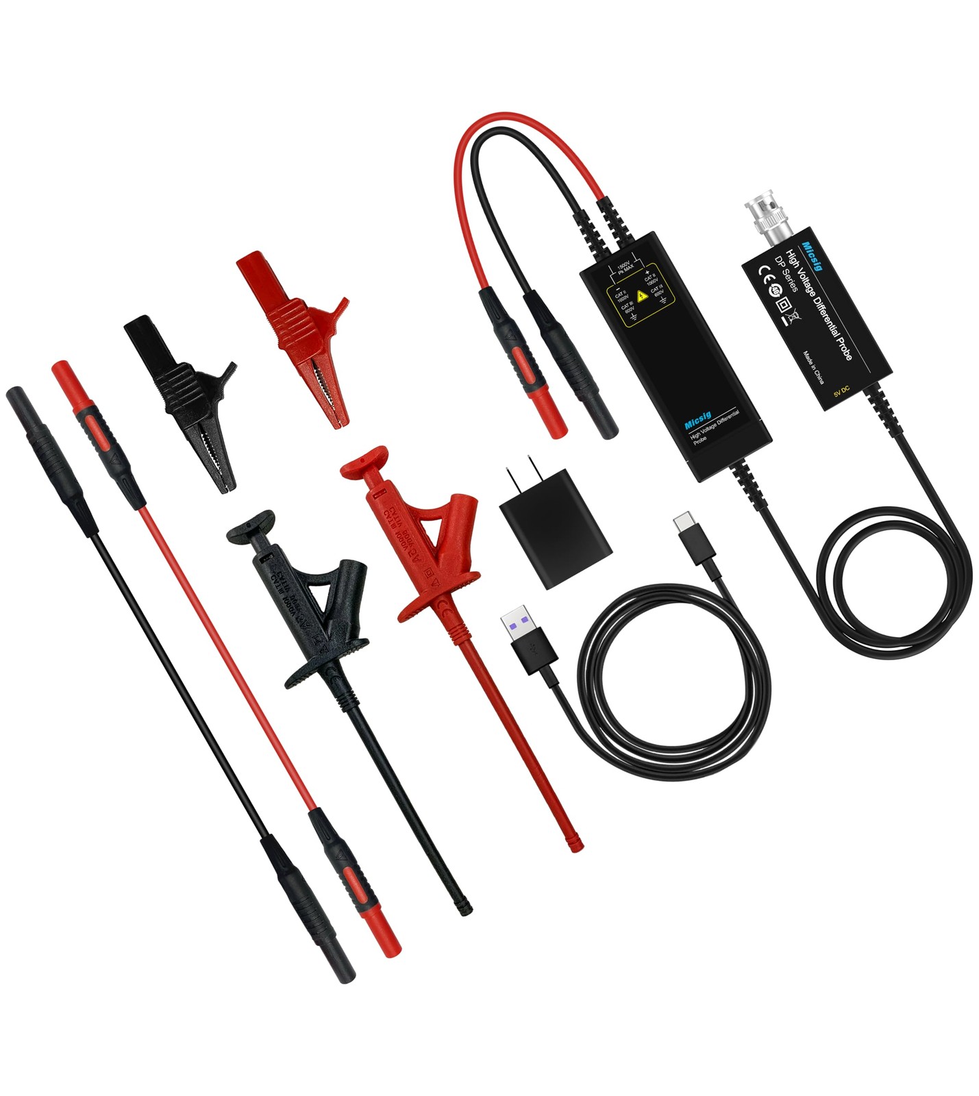 Micsig 700V 100MHz High Voltage Differential Probe kit ,DP10007