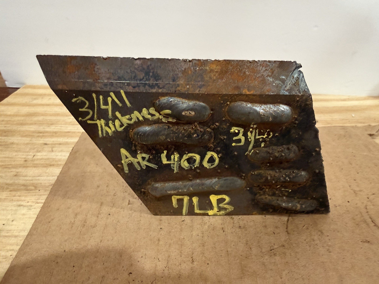 Irregular Piece of Abrasive Resistant Steel Plate – AR400 – 3/4” Thickness